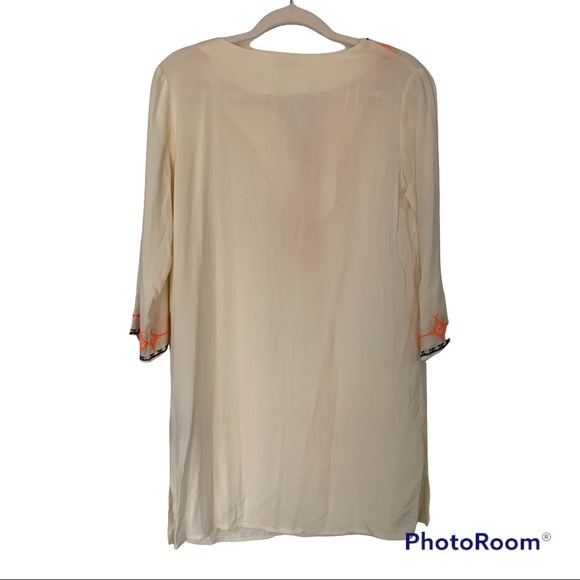 Aakaa Embroidered Tassel Tunic size small - Picture 2 of 5